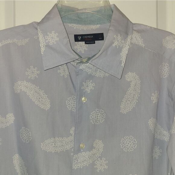 Cremieux Men's Paisley Cotton Button Down Shirt - Picture 6 of 13